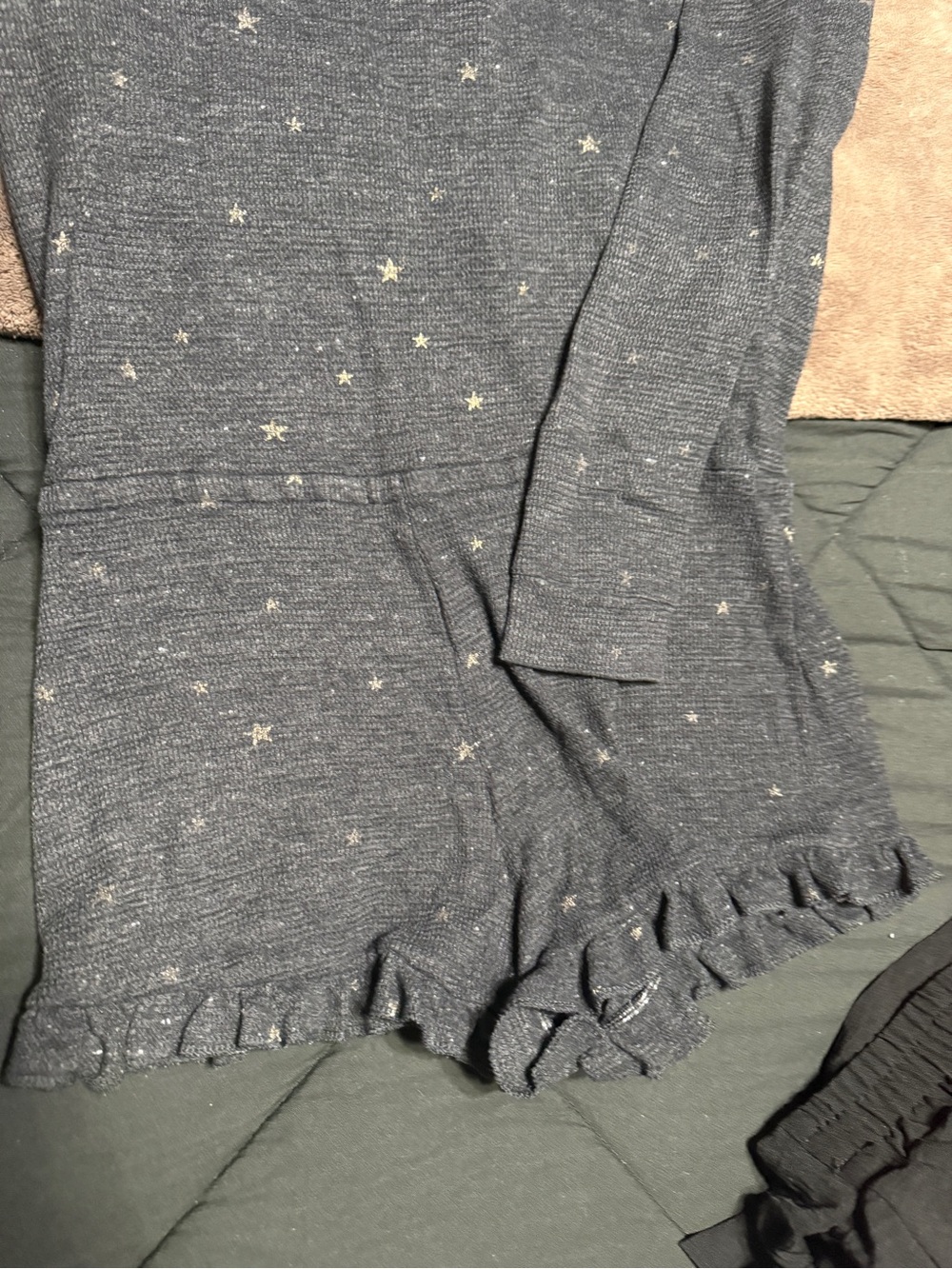PINK Victoria's Secret Navy Star-Print Long-Sleeve Pajama Romper